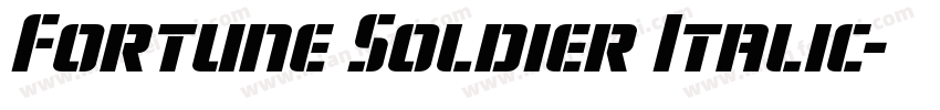 Fortune Soldier Italic字体转换
